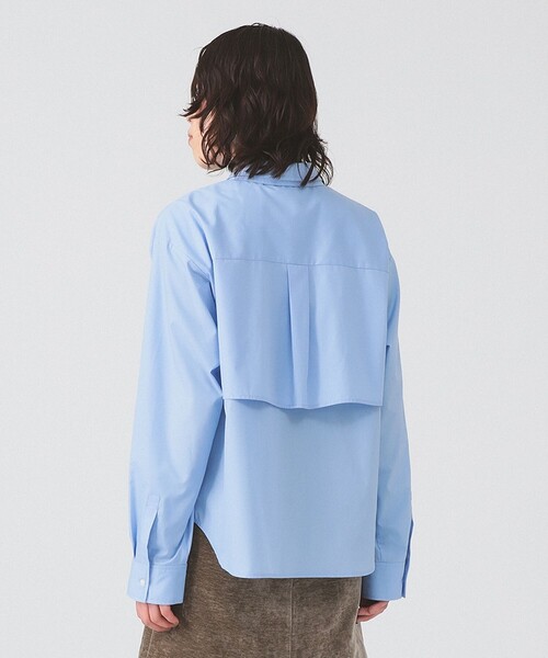 Ray BEAMS(レイビームス)の「Wカラー レイヤード シャツ(シャツ/ブラウス・レディース・サックスブルー/ホワイト・ONE SIZE)」の12枚目の写真