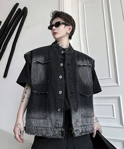 SUPREME ブラックデニムベスト 中古・古着通販】NIKE (ナイキ) SUPREME (シュプリーム) 2024SS Denim