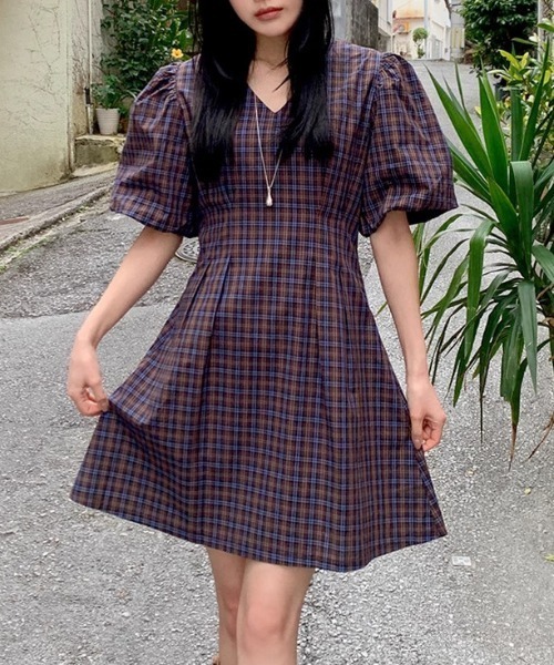 セール】YUGA_YGMC Lantern sleeve dress（ワンピース）｜FREE