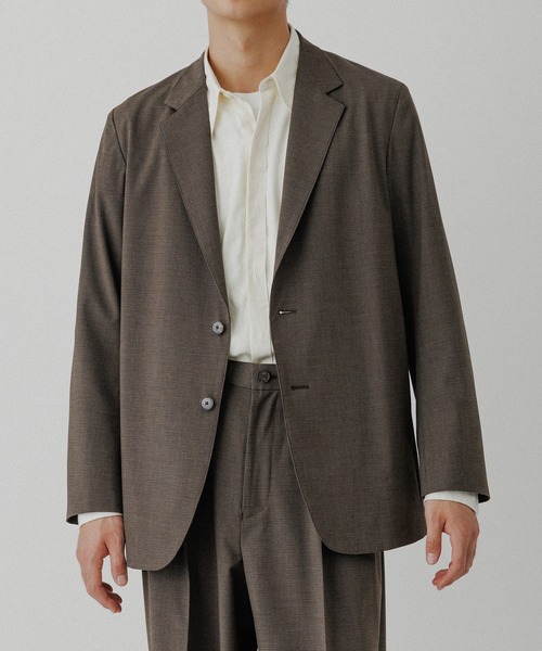 ADAM ET ROPE'（アダムエロペ）の「コンフォート テーラードジャケット / セットアップ対応（テーラードジャケット・メンズ・ブラック/ダークブラウン/ブラウン系その他3・S/L/M）」の8枚目の写真