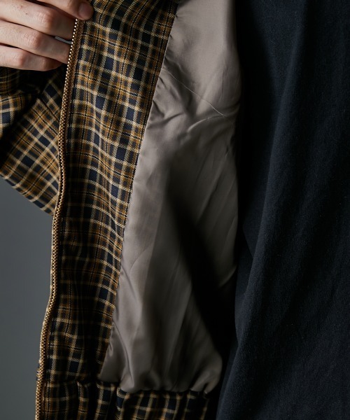 GEVS.(ジェイヴィス)の「チェックブルゾン<大きいサイズ有>GEVS.(ブルゾン・レディース・ブラック系/ブラウン系・5L/4L/3L/LL/L/M)」の9枚目の写真