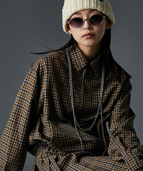 GEVS.(ジェイヴィス)の「チェックブルゾン<大きいサイズ有>GEVS.(ブルゾン・レディース・ブラック系/ブラウン系・5L/4L/3L/LL/L/M)」の20枚目の写真