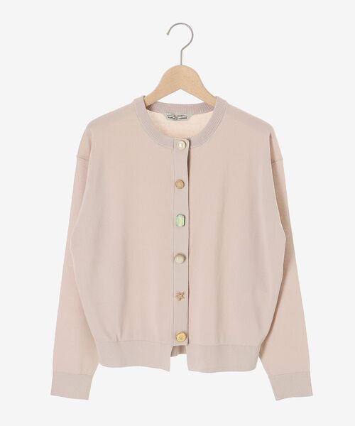 le.coeur blanc（ルクールブラン）の「TORRAZZO DONNA ビジューカーディガン（カーディガン/ボレロ・レディース・ブラウン/グリーン/ライトベージュ・38）」の2枚目の写真