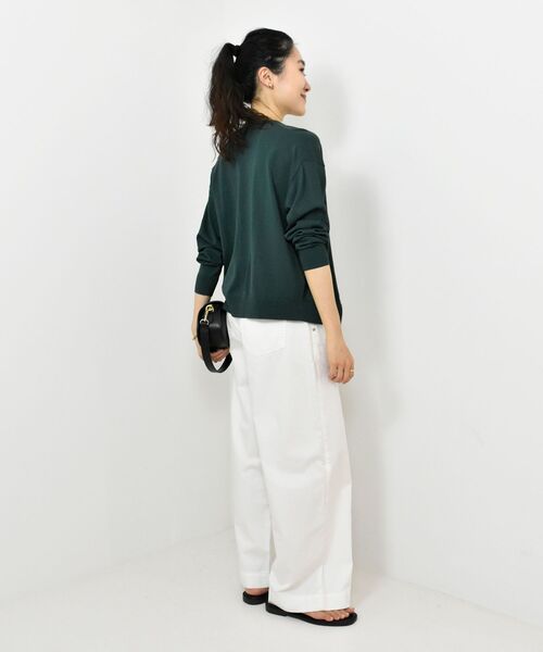 le.coeur blanc（ルクールブラン）の「TORRAZZO DONNA ビジューカーディガン（カーディガン/ボレロ・レディース・ブラウン/グリーン/ライトベージュ・38）」の13枚目の写真