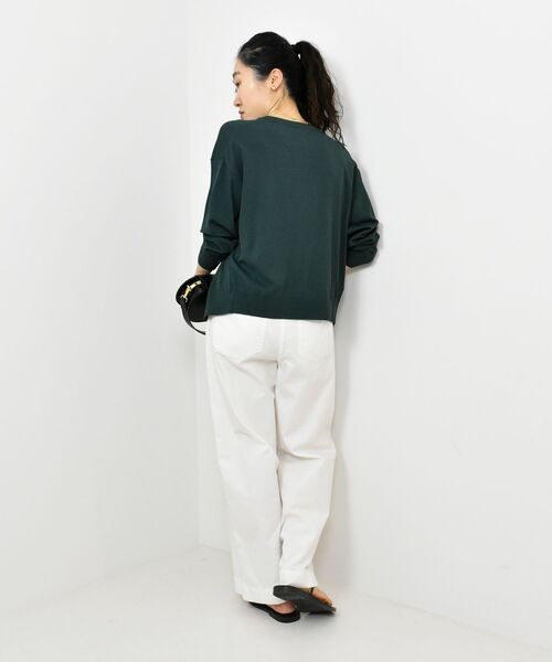 le.coeur blanc（ルクールブラン）の「TORRAZZO DONNA ビジューカーディガン（カーディガン/ボレロ・レディース・ブラウン/グリーン/ライトベージュ・38）」の19枚目の写真