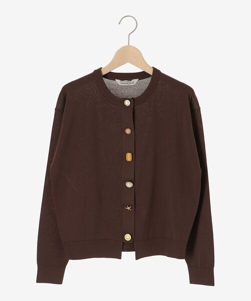 le.coeur blanc（ルクールブラン）の「TORRAZZO DONNA ビジューカーディガン（カーディガン/ボレロ・レディース・ブラウン/グリーン/ライトベージュ・38）」の20枚目の写真
