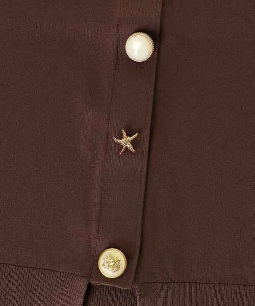 le.coeur blanc（ルクールブラン）の「TORRAZZO DONNA ビジューカーディガン（カーディガン/ボレロ・レディース・ブラウン/グリーン/ライトベージュ・38）」の17枚目の写真