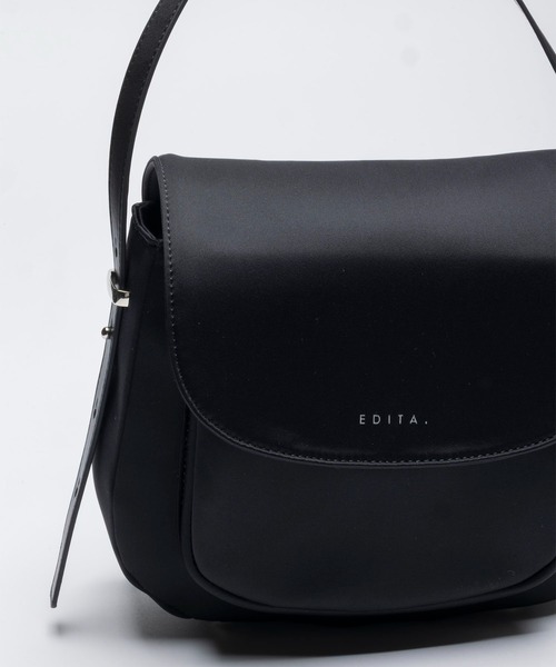 EDITA.（エディータ）の「Round pocket hand bag コンパクト / ペットボトル収納可（ハンドバッグ・レディース・オリーブ/ブラック・FREE）」の7枚目の写真