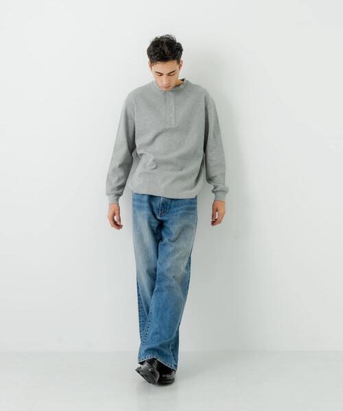 URBAN RESEARCH（アーバンリサーチ）の「13.5oz DENIM WIDE PANTS（デニムパンツ・メンズ・インディゴブルー/ライトインディゴブルー/ブラック・SMALL/MEDIUM/LARGE）」の12枚目の写真