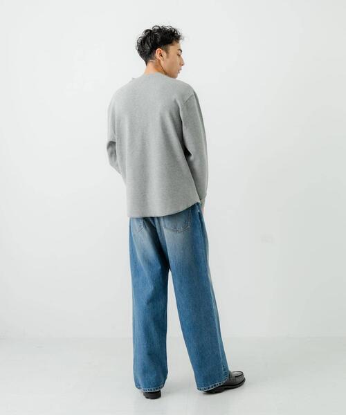 URBAN RESEARCH（アーバンリサーチ）の「13.5oz DENIM WIDE PANTS（デニムパンツ・メンズ・インディゴブルー/ライトインディゴブルー/ブラック・SMALL/MEDIUM/LARGE）」の15枚目の写真