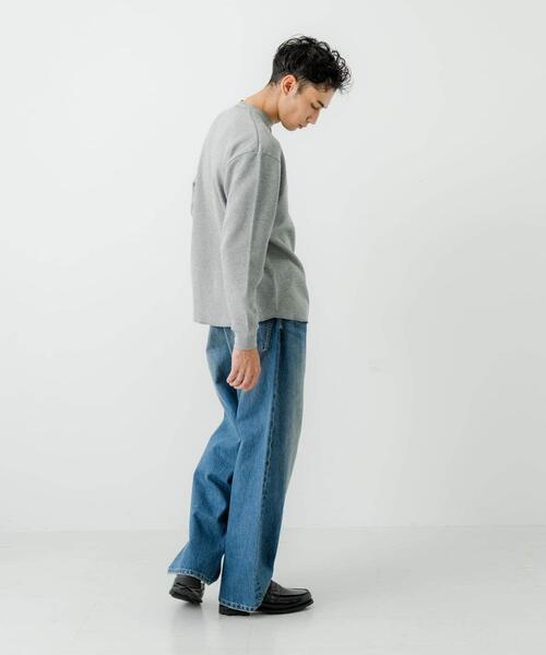 URBAN RESEARCH（アーバンリサーチ）の「13.5oz DENIM WIDE PANTS（デニムパンツ・メンズ・インディゴブルー/ライトインディゴブルー/ブラック・SMALL/MEDIUM/LARGE）」の16枚目の写真