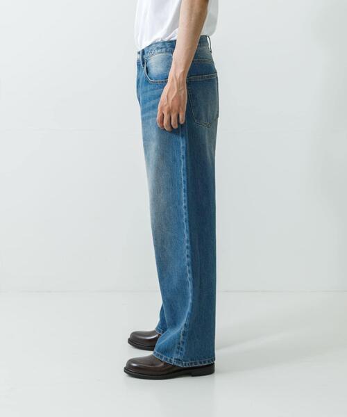 URBAN RESEARCH（アーバンリサーチ）の「13.5oz DENIM WIDE PANTS（デニムパンツ・メンズ・インディゴブルー/ライトインディゴブルー/ブラック・SMALL/MEDIUM/LARGE）」の18枚目の写真