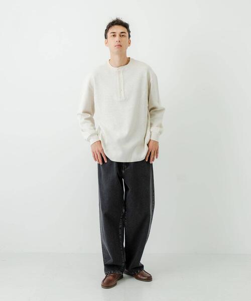 URBAN RESEARCH（アーバンリサーチ）の「13.5oz DENIM WIDE PANTS（デニムパンツ・メンズ・インディゴブルー/ライトインディゴブルー/ブラック・SMALL/MEDIUM/LARGE）」の5枚目の写真