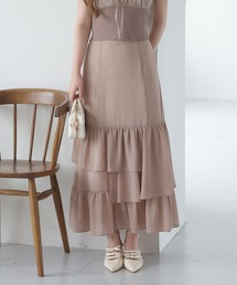 one after anotherNICE CLAUP ブラウン one after another NICE CLAUP/プレミアムなガウンワンピ｜NICE