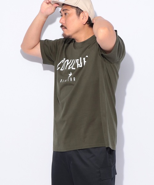 CONVERSE(コンバース)の「CONVERSE (コンバース) フロントプリント 半袖Tシャツ(Tシャツ/カットソー・メンズ・ホワイト/カーキ/ブラック/ブルー・5L/4L/3L)」の13枚目の写真