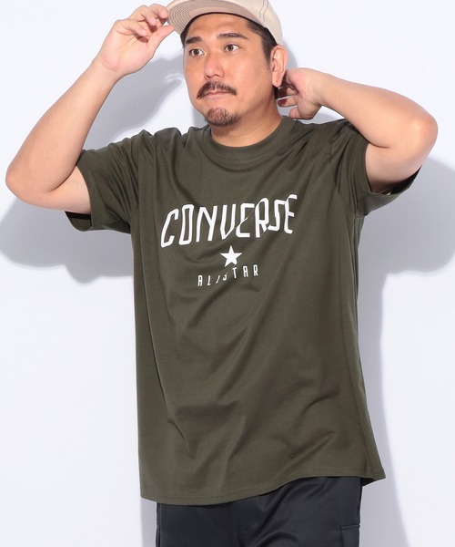 CONVERSE(コンバース)の「CONVERSE (コンバース) フロントプリント 半袖Tシャツ(Tシャツ/カットソー・メンズ・ホワイト/カーキ/ブラック/ブルー・5L/4L/3L)」の14枚目の写真