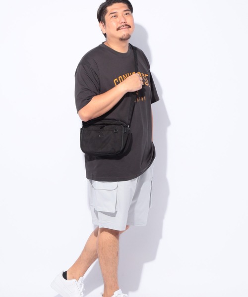 CONVERSE(コンバース)の「CONVERSE (コンバース) フロントプリント 半袖Tシャツ(Tシャツ/カットソー・メンズ・ホワイト/カーキ/ブラック/ブルー・5L/4L/3L)」の10枚目の写真