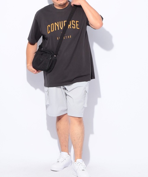 CONVERSE(コンバース)の「CONVERSE (コンバース) フロントプリント 半袖Tシャツ(Tシャツ/カットソー・メンズ・ホワイト/カーキ/ブラック/ブルー・5L/4L/3L)」の12枚目の写真