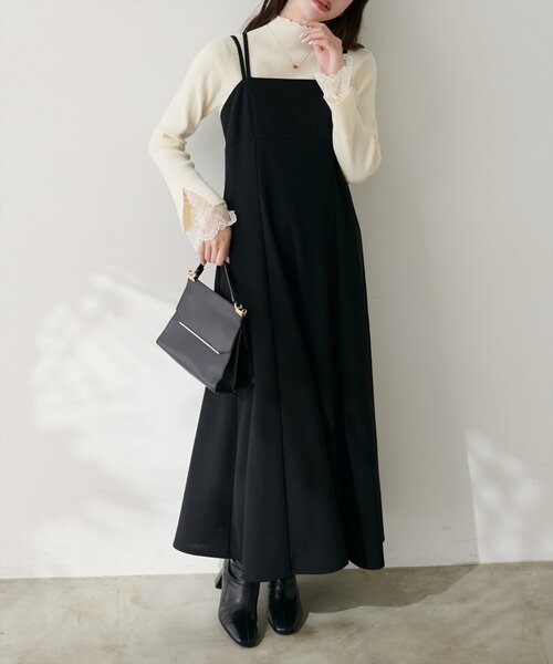 natural couture（ナチュラルクチュール）の「袖口レースもちもちリブタートル（ニット/セーター・レディース・ベージュ系その他/ピンク/ブラック/サックスブルー/ブラック系その他/チャコールグレー/オフホワイト・FREE）」の14枚目の写真