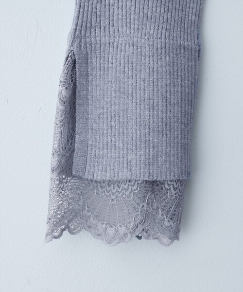 natural couture（ナチュラルクチュール）の「袖口レースもちもちリブタートル（ニット/セーター・レディース・ベージュ系その他/ピンク/ブラック/サックスブルー/ブラック系その他/チャコールグレー/オフホワイト・FREE）」の22枚目の写真