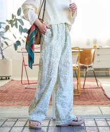 黒 花柄 パンツ　コムコム　値下げ中 ブランド古着】その他パンツ（花柄・ボタニカル柄）古着通販