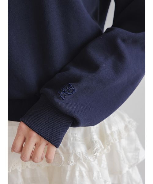 USAGI ONLINE/ZOZOTOWN限定】ビジュー衿スウェット（スウェット