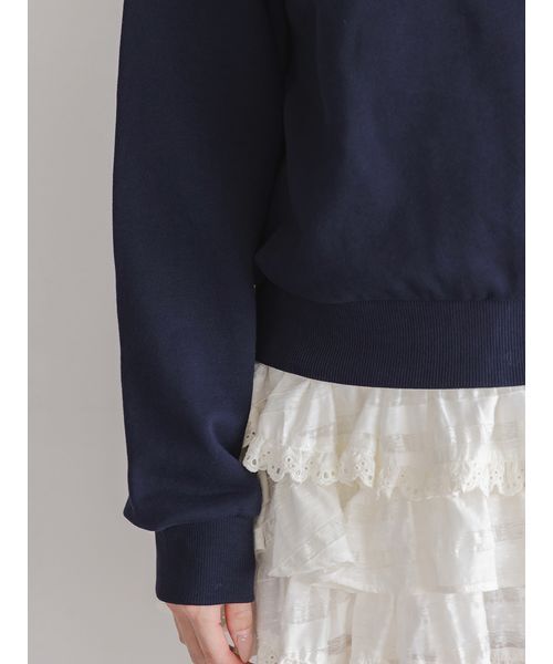 USAGI ONLINE/ZOZOTOWN限定】ビジュー衿スウェット（スウェット