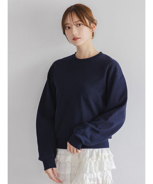 USAGI ONLINE/ZOZOTOWN限定】ビジュー衿スウェット（スウェット