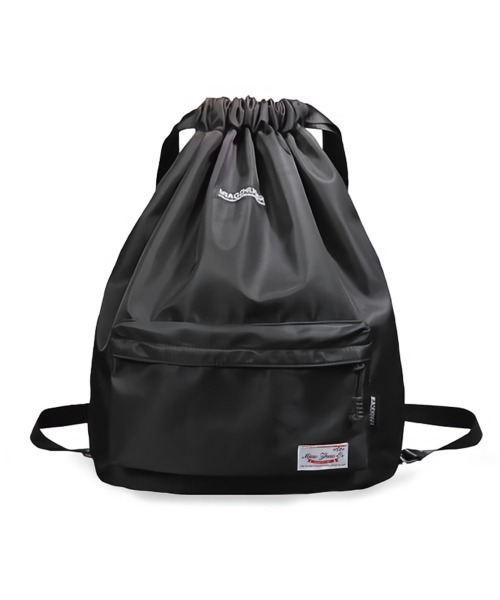 BACKYARD FAMILY(バックヤードファミリー)の「ナップザック 撥水 mzebag01(バックパック/リュック・レディース・ブラック/その他/ブルー系その他2/その他4/オフホワイト/その他3/ブルー系その他/ブルー系その他3/ピンク/グレー/ネイビー/ミント/その他2/その他1・FREE)」の3枚目の写真