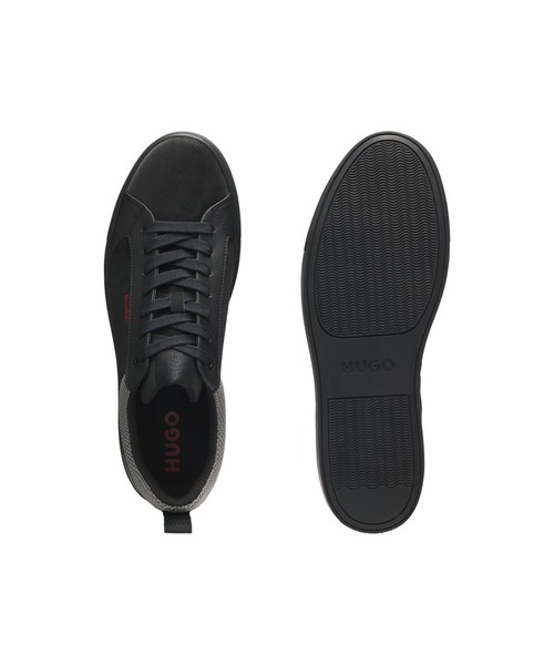 HUGO(ヒューゴ)の「フェイクヌバック スニーカー メッシュカラー(スニーカー・メンズ・ブラック・45/44/42/40/43/41/39)」の5枚目の写真