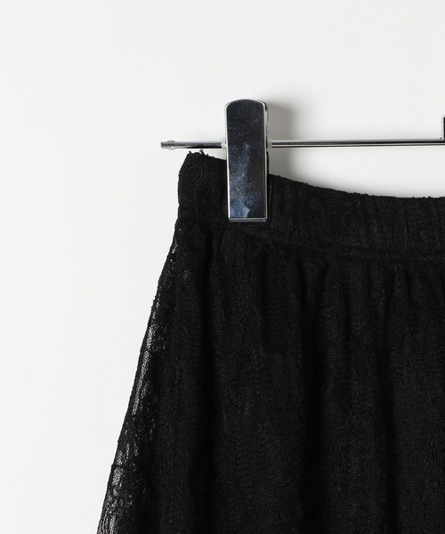 3.3 Field Trip （3.3フィールドトリップ）の「3.3 Field Trip／レースイレヘムレスカート（スカート・レディース・ブラック/アイボリー・FREE）」の7枚目の写真