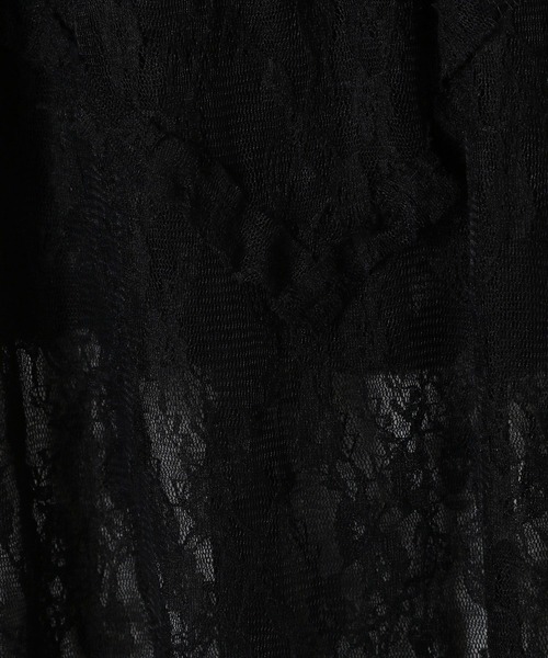 3.3 Field Trip （3.3フィールドトリップ）の「3.3 Field Trip／レースイレヘムレスカート（スカート・レディース・ブラック/アイボリー・FREE）」の4枚目の写真