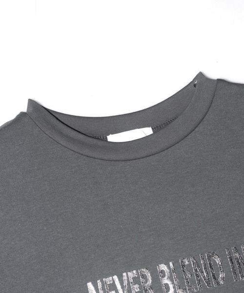 ANAP(アナップ)の「箔 プリント オーバー サイズ Tシャツ(Tシャツ/カットソー・レディース・ホワイト/ダークグレー・FREE)」の14枚目の写真