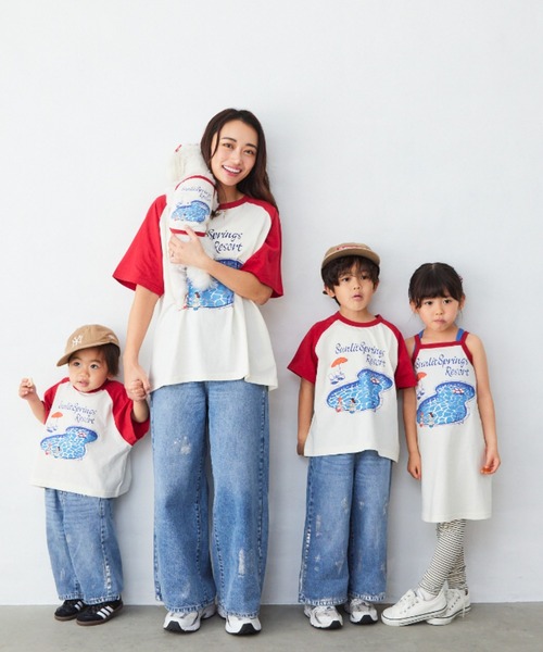 Fluffy BROTHERS（フラッフィーブラザーズ）の「ラグランTシャツ（大人サイズ）（Tシャツ/カットソー・レディース・イエロー/オフホワイト・M/L/XL）」の12枚目の写真