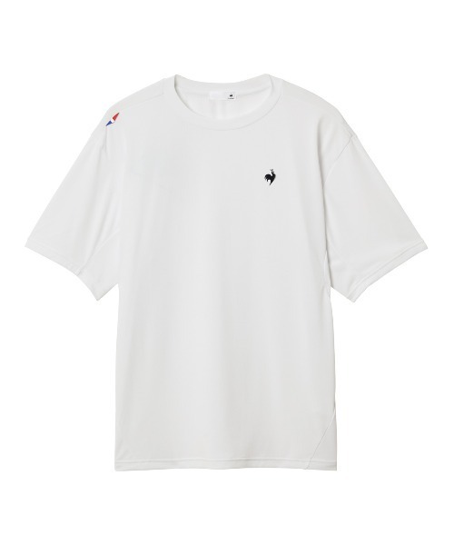 le coq sportif(ルコックスポルティフ)の「【ルコックスポルティフ】吸汗速乾/ストレッチ/UVカット半袖Tシャツ(Tシャツ/カットソー・メンズ・ネイビー/ブルー/ホワイト・L/M/XL/XXL/S)」の2枚目の写真
