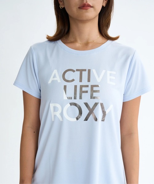 ROXY(ロキシー)の「ACTIVE LIFE TEE/ロキシー水陸両用速乾UVケアフロントプリント半袖Tシャツ(水着)(Tシャツ/カットソー・レディース・ブラック/ミント/グレー/ホワイト・LARGE/MEDIUM/SMALL)」の17枚目の写真
