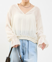 SOFFITTO | 深Vネックブラウス(シャツ/ブラウス)