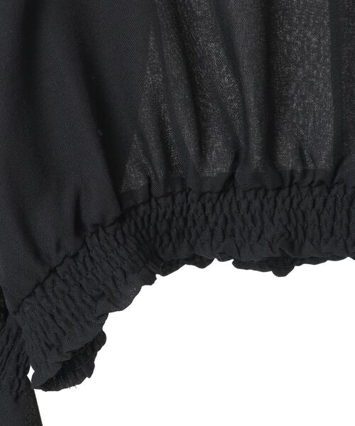 SOFFITTO（ソフィット）の「深Vネックブラウス（シャツ/ブラウス・レディース・ブラック/オフホワイト・FREE）」の14枚目の写真