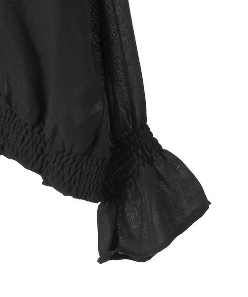 SOFFITTO（ソフィット）の「深Vネックブラウス（シャツ/ブラウス・レディース・ブラック/オフホワイト・FREE）」の15枚目の写真