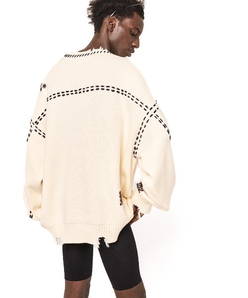 ダンケシェーン Danke Schon フロントデザインダメージニット DANKE SCHON（ダンケシェーン）の「DankeSchon/ダンケシェーン