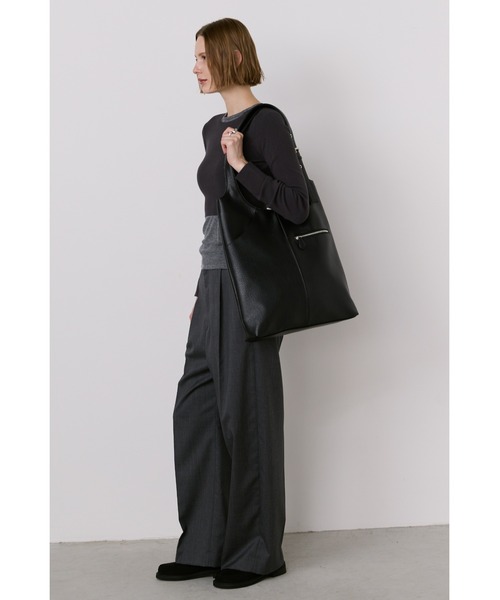 【A4収納可】ソメスサドル トートバッグ レインズ シボ革 レザー ブラック 黒 レディースシリーズ「レインズ 」から新作が登場 | ソメスサドル