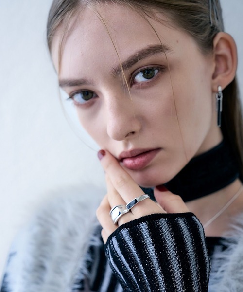 HARE（ハレ）の「ブラックストーンモチーフセットリング(HARE)（リング・レディース・シルバー・FREE）」の7枚目の写真