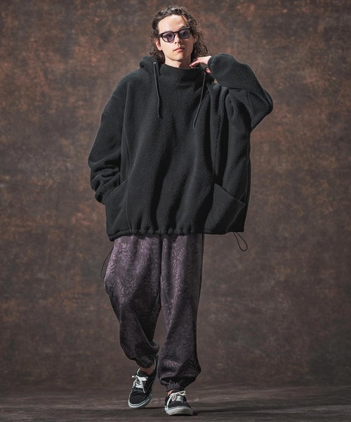 mpa3889-ワイドシルエットボアプルパーカー(JIH-R1138)（パーカー