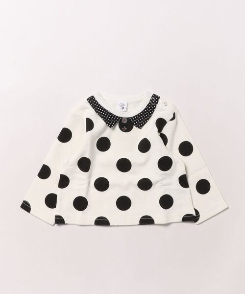 RAGMART（ラグマート）の「襟つきトレーナー（スウェット・キッズ・その他/グレー/ドット・70cm/80ｃｍ/90cm）」の3枚目の写真