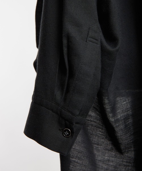 gomme（ゴム）の「C/Wビエラ　ドレープブラウス（シャツ/ブラウス・レディース・ブラック/ホワイト・MEDIUM）」の15枚目の写真