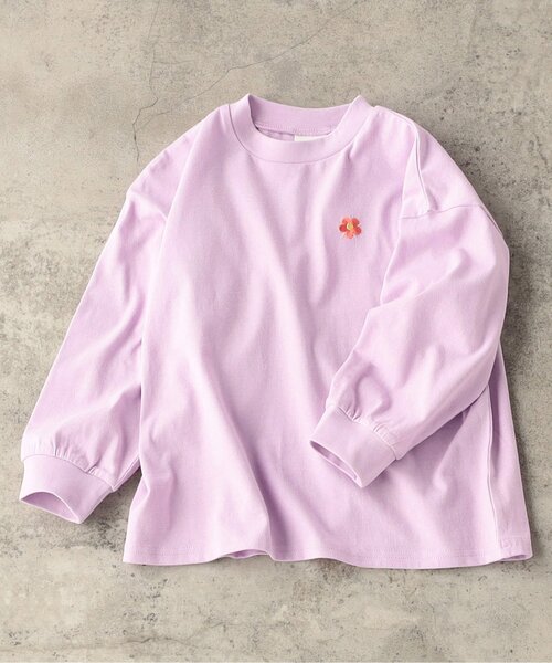 BREEZE（ブリーズ）の「【WEB限定/ジュニア対応】ワンポイント刺繍Tシャツ（Tシャツ/カットソー・キッズ・チャコール/キナリ/グリーン/ラベンダー/イエロー/サックスブルー/ブラック/ライトグレー/ブラウン/オフホワイト/ネイビー・140/150/90/100/110/120/130）」の10枚目の写真