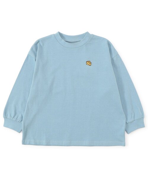 BREEZE（ブリーズ）の「【WEB限定/ジュニア対応】ワンポイント刺繍Tシャツ（Tシャツ/カットソー・キッズ・チャコール/キナリ/グリーン/ラベンダー/イエロー/サックスブルー/ブラック/ライトグレー/ブラウン/オフホワイト/ネイビー・140/150/90/100/110/120/130）」の16枚目の写真