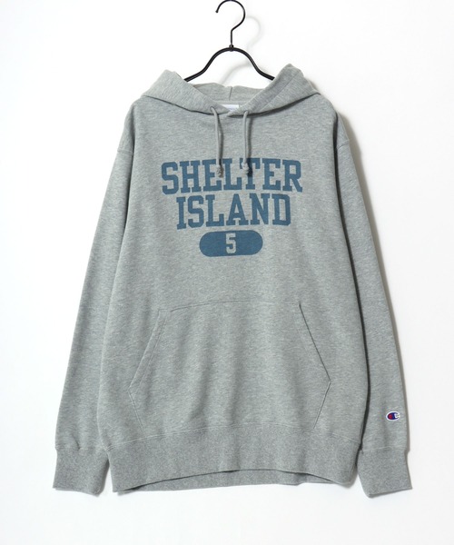 Champion（チャンピオン）の「Champion/チャンピオン コットンUSA 裏毛 カレッジロゴ スウェット パーカー/レディース メンズ（パーカー・メンズ・スミクロ/ホワイト系その他/マルーン/オートミール/ブルー系その他/ネイビー/ブラック系その他/ライトイエロー/グレー/オフホワイト・L/M/XL）」の11枚目の写真