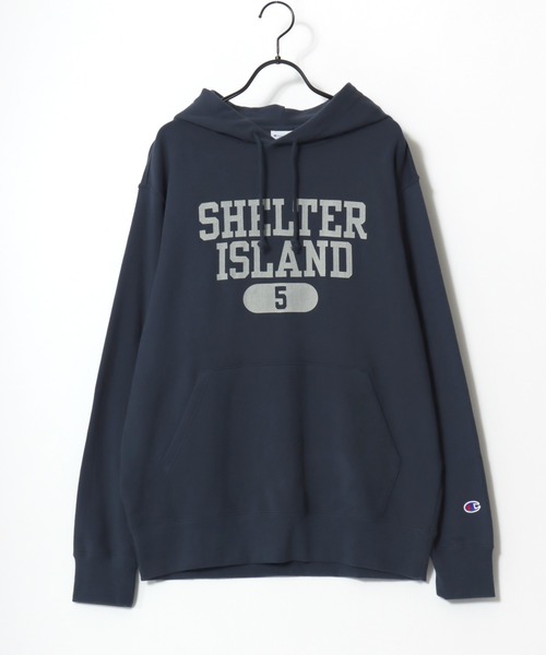 Champion（チャンピオン）の「Champion/チャンピオン コットンUSA 裏毛 カレッジロゴ スウェット パーカー/レディース メンズ（パーカー・メンズ・スミクロ/ホワイト系その他/マルーン/オートミール/ブルー系その他/ネイビー/ブラック系その他/ライトイエロー/グレー/オフホワイト・L/M/XL）」の13枚目の写真