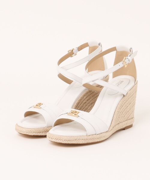 セール】MANDY レザー ウェッジ サンダル（サンダル）｜MICHAEL KORS